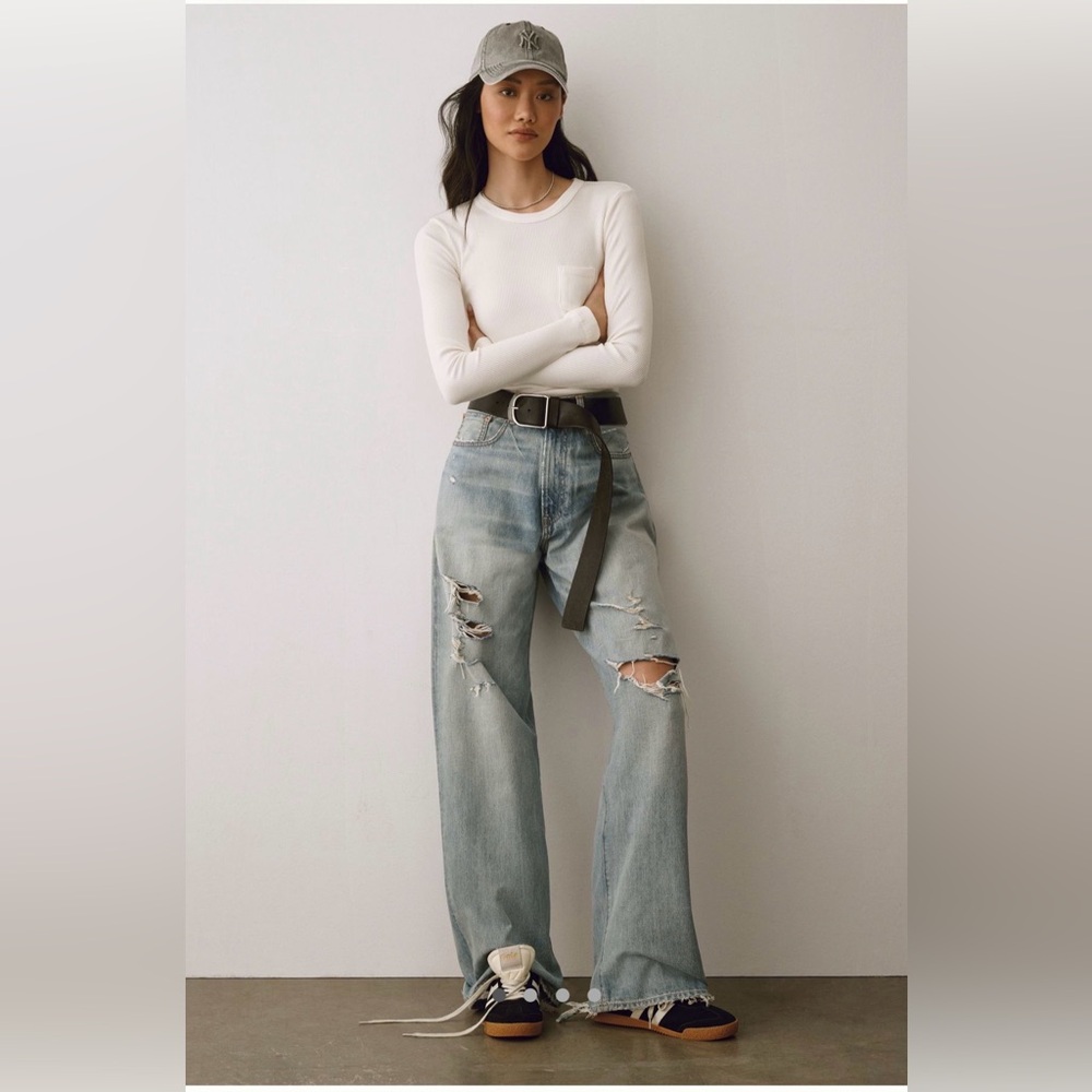 Denimist Teri Distressed Light Blue Women's Jeans